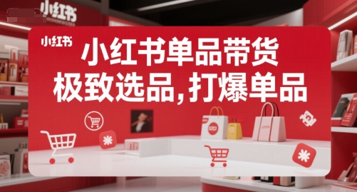 小红书单品带货，极致选品，打爆单品 - 奉壹网创-奉壹网创