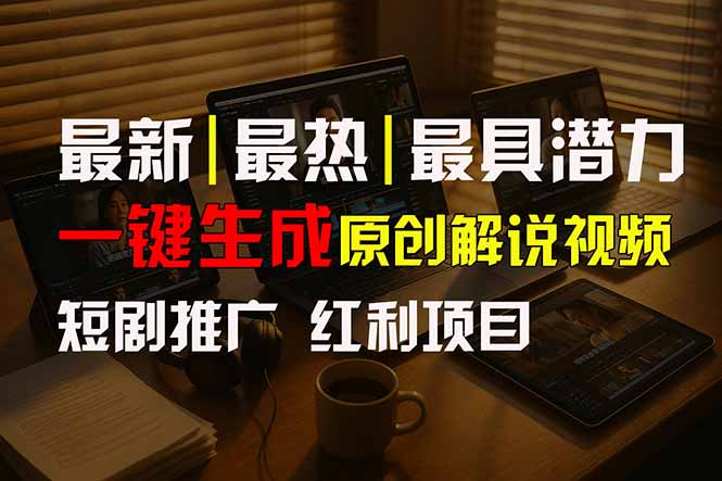 短剧推广新思路，AI一键生成原创解说视频，10分钟产出100条，30天赚了5.5w - 奉壹网创-奉壹网创