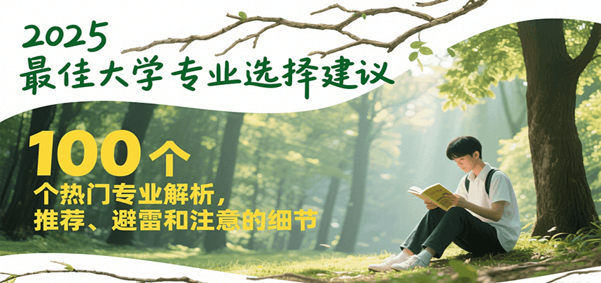 2025最佳大学专业选择建议，100个热门专业解析，推荐、避雷和注意的细节 - 奉壹网创-奉壹网创