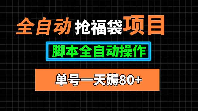 全自动抢福袋项目，单号一天80+脚本全自动操作 - 奉壹网创-奉壹网创