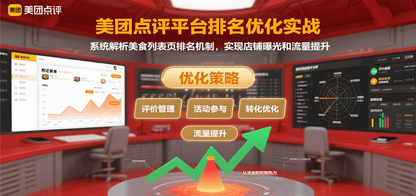 美团点评平台排名优化实战，系统解析美食列表页排名机制，实现店铺曝光和流量提升 - 奉壹网创-奉壹网创