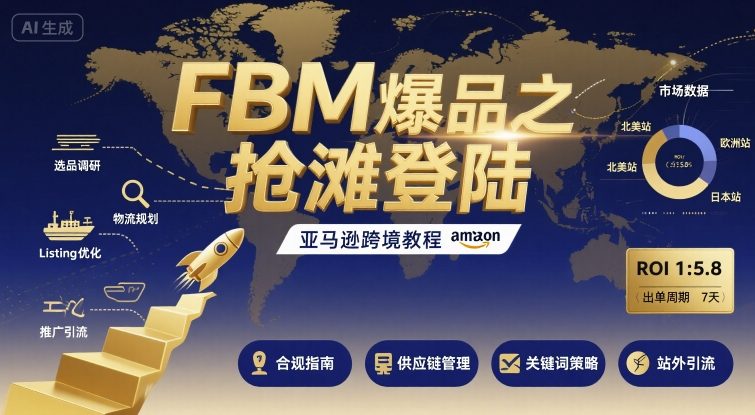 FBM爆品之抢滩登陆-亚马逊跨境教程 - 奉壹网创-奉壹网创