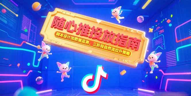 随心推投放指南，脚本设计加数据监测，三阶段自然流拉升策略 - 奉壹网创-奉壹网创