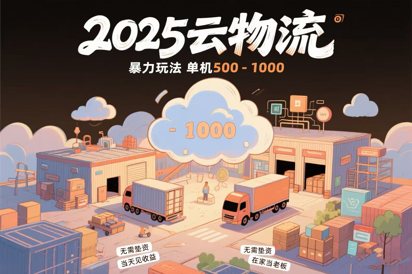 云物流赚差价，项目纯利润500~1000，无需垫资，当天到账。不需要有车，... - 奉壹网创-奉壹网创