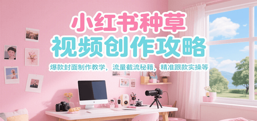 小红书种草视频创作攻略，爆款封面制作教学 ，流量截流秘籍 ，精准跟款实操等 - 奉壹网创-奉壹网创