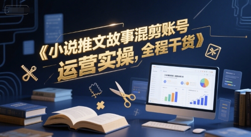 小说推文故事混剪账号运营实操，全程干货 - 奉壹网创-奉壹网创
