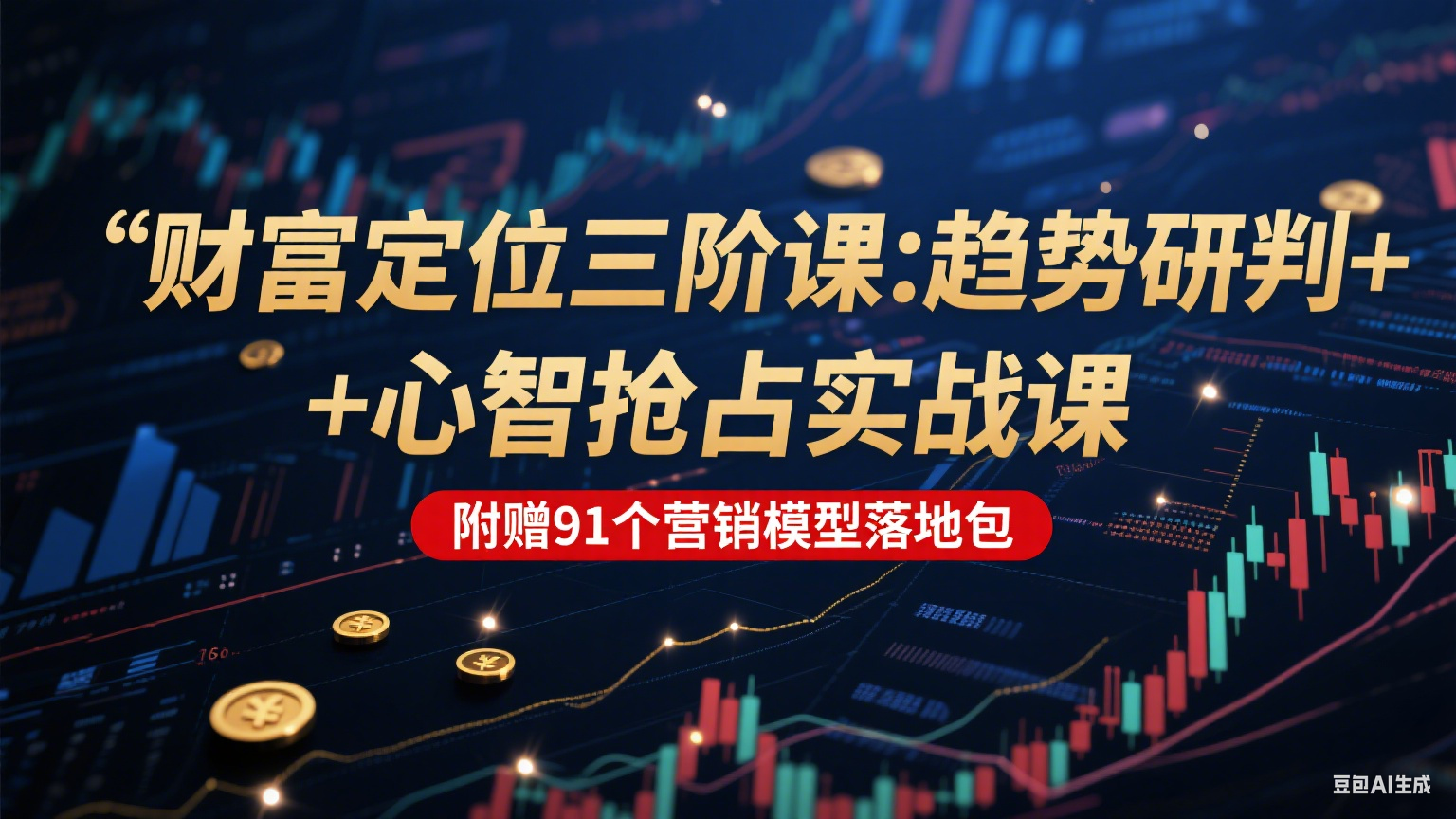 财富定位三阶：趋势研判 + 心智抢占实战课，附赠91个营销模型落地包 - 奉壹网创-奉壹网创